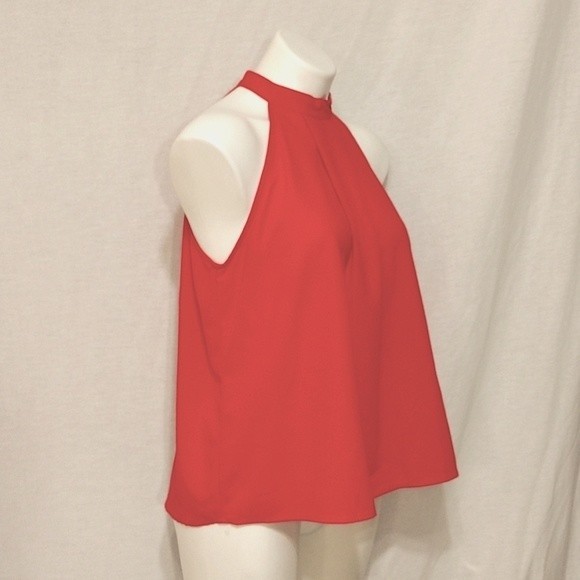 Paper Crane Anthropologie High Neck Halter Keyhole Back Tank Top Large - Picture 3 of 7